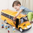 thumbnail image 2 of (For 3-6 years)Simulation Inertial School Bus Toys School Car Model Lighting Car Toys for Kids Educational Interactive Toys, 2 of 8