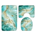thumbnail image 1 of Bathroom Rugs Set 3 Pieces Super Soft and Comfortable with Toilet Seat Cover Green, 1 of 8
