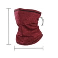 thumbnail image 3 of Men Women Adjustable Neck Gaiter Face Cover Scarf, Neck Warmer Breathable Fleece Lined Sun & Wind-proof for Skiing Fishing Hiking Cycling, 3 of 3