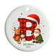 thumbnail image 2 of Adornos navideños con letras del alfabeto | 26 colgantes decorativos | Decoración navideña personalizada para hacer tú mismo, 2 of 6