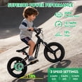 thumbnail image 7 of Electric Bike for Kids, 250W Motor, Up to 13.7 MPH, 36V 5.2Ah Battery with 16" Tires, Disc Brake for Aged 5-12, Electric Bicycle for Children & Teenagers,Black, 7 of 7