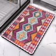 thumbnail image 3 of Stylish Boho Bathroom Rugs: Non-Slip, Super Soft, Aztec Bath Mat, Beautiful Western Geometric Design, High Absorbency - Ideal for Your Modern Bathroom Décor, 20x32 Inch, 3 of 5