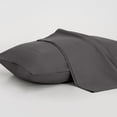 thumbnail image 3 of Yalamila Cooling Pillowcases 100% Cotton Hotel Set of 2 Pack Queen Pillow Cases ,20x30 inches, Dark Grey, 3 of 3