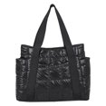thumbnail image 1 of Bolso de hombro de mujer Sunnimix Acolchado Negro 36x11x30cm, 1 of 8