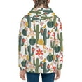 thumbnail image 4 of Hoodies for Teen Girls Boys - Summer Cactus With Blooming Warm Boys' Fashion Zip Up Hoodies & Sweatshirts, Boys Girls Kids Clothes Size 14-16 Youth Pullover with Kangaroo Pocket, 4 of 5