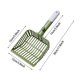 thumbnail image 3 of Arena para gatos con agujeros grandes, gruesa y resistente, fácil de limpiar, con asa ergonómica, antiadherente (amarilla/blanca/verde), 3 of 4