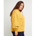 thumbnail image 2 of Hanes Originals Women's Fleece Hoodie, Stay Groovy (Plus Size) Bold Hytop Gold 3X, 2 of 6