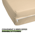 thumbnail image 6 of Queen Size 60"x80" Solid Futon Cover Mattresses Slipcover Fit 6"- 8", Ivory, 6 of 9