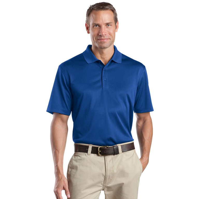 Cornerstone Men's High Professional Knit Collar Polo Shirt