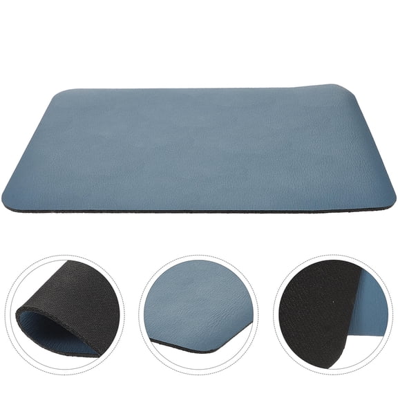 LEORX 1Set Coffee Mat PVC Navy Heat-resistant Anti-slip for Coffee Station Accessories in Household Kitchens