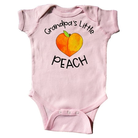 

Inktastic Grandpa s Little Peach Cute Peach Heart Gift Baby Boy or Baby Girl Bodysuit
