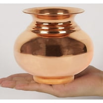 IBA Indianbeautifulart Indian Traditional Lota For Puja Handmade Copper Vessel Kalash Pot Drinkware For Pooja Ayurvedic Lota For Home And Temple