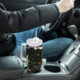 thumbnail image 4 of Yayeee 40oz Stainless Steel Tumbler with Straw and Handle Double-Wall Insulated Travel Water Bottle, Fish Pattern, 4 of 8