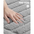 thumbnail image 2 of Alfombra de baño antideslizante, alfombra de baño absorbente, alfombra de ducha de microfibra suave, lavable a máquina, 50x80cm, gris, 2 of 5