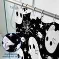 thumbnail image 3 of Halloween Shower Curtain, Cute Ghosts Polyester Fabric Bathroom Decor Curtain, Machine Washable Waterproof, Halloween Holiday Gift for Women Men, 72 x 72 Inches, 3 of 7