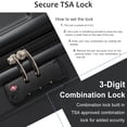 thumbnail image 6 of Carry on Suitcase, 28'' Lightweight Expandable Luggage Travel Hardshell Suitcase, Hardside Luggage with TSA Lock, Fashion Rolling Suitcase for Business Trip Back to School, Black, 6 of 9
