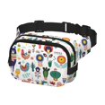 thumbnail image 2 of Disketp Alpaca Flower Riñonera de Doble Capa, Bolsa de Cintura Ajustable para Viajes, Correr y Senderismo, Riñonera Ligera para Hombre y Mujer, 2 of 9