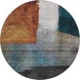 thumbnail image 2 of Addison Rugs Mayfield Premium Machine Washable Transitional Squares Copper Round Rug, 8' x 8', 2 of 5