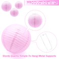 thumbnail image 3 of Linternas de papel rosas Yosawa de 20 a 30 cm, 6 unidades, decorativas, 3 of 5