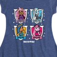 thumbnail image 3 of Monster High - Character Grid - Toddler And Youth Girls Fit And Flare Dress, 3 of 4