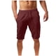 thumbnail image 1 of Pantalones largos de moda para hombre, informales, lisos, con bolsillos, de cintura alta, holgados, hasta la rodilla, 1 of 5