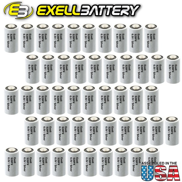 50x Exell S28px 6v Silver Oxide Battery 4sr44 V28px Px28 544 Fast Usa Ship Walmart Com Walmart Com