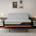 thumbnail image 2 of ESHINE King Adjustable Bed Frame-14 inch Memory Foam Mattress, Wireless Remote, Bluetooth App Control, Head and Foot Incline, Gray, 2 of 5