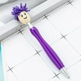 thumbnail image 6 of 6pcs Retractable Ballpoint Pen 1.0mm Writing Pen Mop Head Ballpoint Pen Black Inks Stationery Pen for Student Teacher, 6 of 8