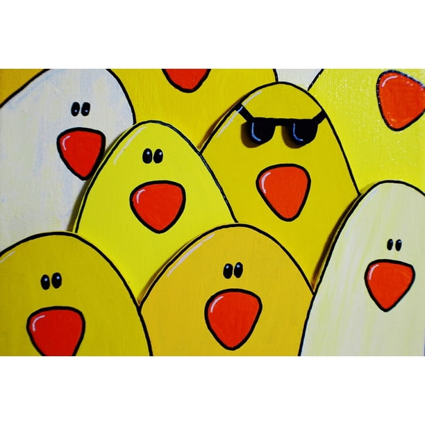 Funny Chicken Chickens Cool Background Wood-20 Inch By 30 Inch