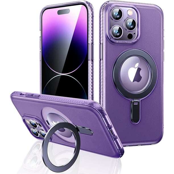 Metal Kickstand Matte Case for iPhone 14 Pro Max [Not