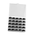 thumbnail image 1 of yuksok Prewound Bobbin Thread Wound Bobbins Set Portable Thread Organizer Practical 25 Black Thread, 1 of 9