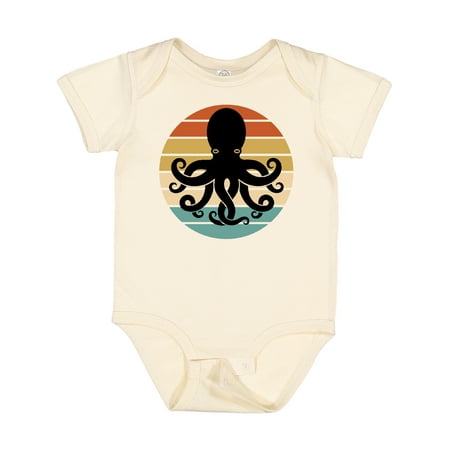 

Inktastic Octopus Retro Vintage Sunset Gift Baby Boy or Baby Girl Bodysuit