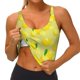 thumbnail image 3 of Balery Bright Lemons Sujetadores deportivos con espalda cruzada para mujer, acolchados, sin costuras, de alto impacto, ideales para yoga, gimnasio, entrenamiento y fitness.-Small, 3 of 8