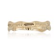 thumbnail image 2 of AVORA 10K Yellow Gold Bamboo Textured  Ring, Size 3  - Size 3, 2 of 5