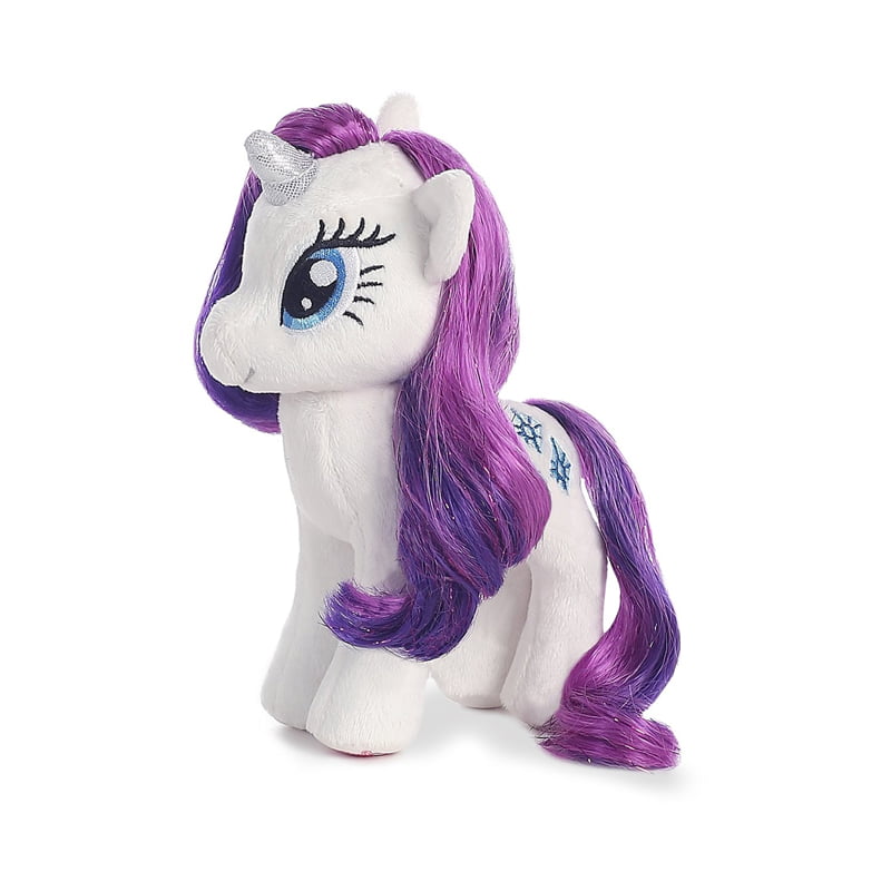 Aurora World 6.5" My Little Pony RARITY Horse Plush Stuffed Toy New with Tags 