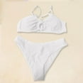 thumbnail image 4 of Up to 65% off Plus Size Bathing Suit for Women New Fashion Comfortable Bikini Women's Plain Color Swimsuit Bikinis, 4 of 4