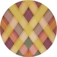 thumbnail image 1 of Ahgly Tapis Rond Lavable en Machine Intérieur Transitionnel Bière Orange, 4 Pieds Rond, 1 of 7