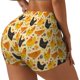 thumbnail image 1 of Balery Funny Chicken Pantalones cortos de entrenamiento estampados para mujer, sin costuras, ajustados, para gimnasio, yoga, correr, deportes, ejercicio activo, fitness.-Large, 1 of 8
