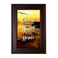 thumbnail image 2 of Dexsa 3526 8.5 x 12.5 in. Christ Wood Framed Easel with Glass, Christ is the Heart of Our Home, 2 of 2