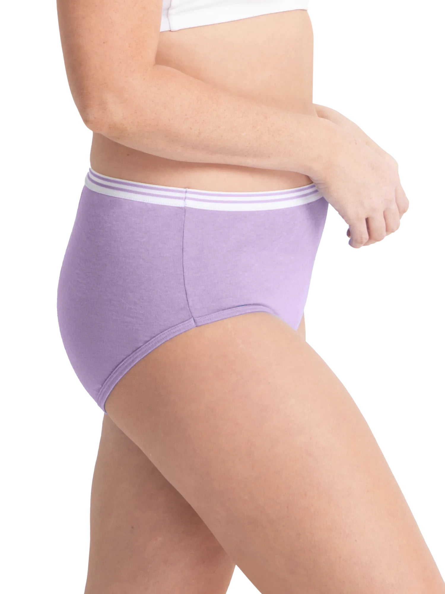 Fruit of the Loom Women's Cotton Brief Underwear, 6-Pack