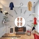 thumbnail image 5 of Ganchos adhesivos para toallas para colgar – Ganchos de pared impermeables de aluminio negro mate con cintas adhesivas fuertes – Ganchos para baño, dormitorio, cocina – Paquete de 4, 5 of 6
