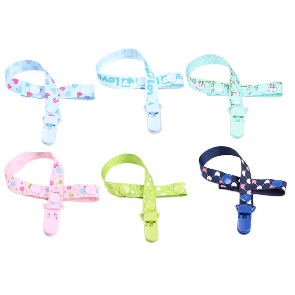 Adjustable Length Chew Toy Baby Teething Soother Pacifier Chain Dummy Clips 
