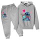thumbnail image 3 of Conjunto de sudaderas con capucha y pantalones de punto para niños y niñas, sudaderas con capucha y punto para niños y niñas, ropa de moda para niños, 3 of 5