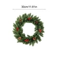 thumbnail image 3 of PONPRNGY Christmas Wreaths for Front Door Christmas Snow Flocked Door Wreath with Balls Ornaments Pinecone Berries for Xmas Room Fireplaces Walls Home Indoor/Outdoor Porch Decor, 3 of 6