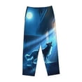 thumbnail image 6 of Fotbe A Wolf Barks Out A Window Women's Pajama Pants,Sleepwear Pants,Pj Bottoms Drawstring And Pockets-Medium, 6 of 7