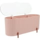 thumbnail image 3 of Caja de almacenamiento de maquillaje, organizador de encimera, contenedor decorativo para baño con tapa, organizador de mesa, 3 of 7