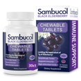 thumbnail image 1 of Tabletas masticables Sambucol Black Elderberry con vitamina C, 30 unidades, 1 of 6