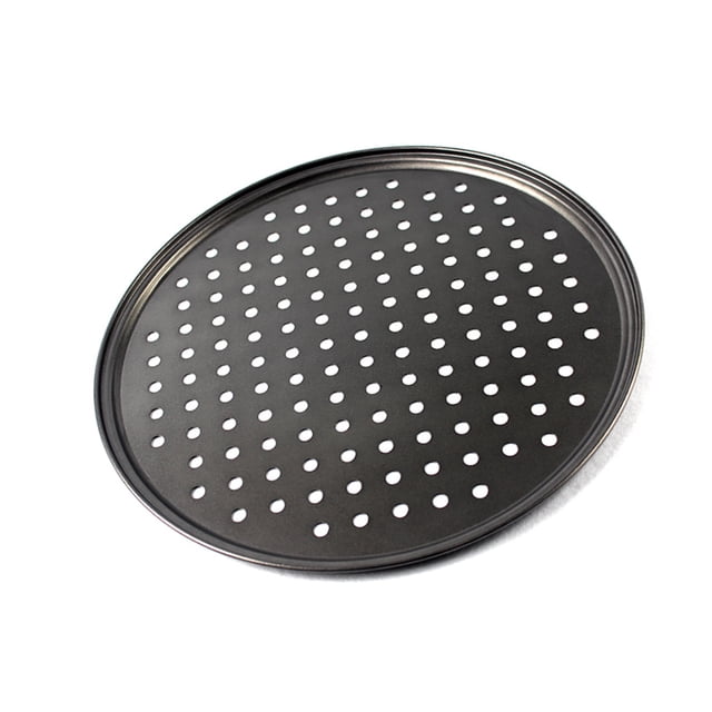 Injueey Pizza Crisper Net Hoja laminada en frío Herramientas para hornear Bandeja de acero al carbono antiadherente Suministro de comedor Herramientas y accesorios para hornear