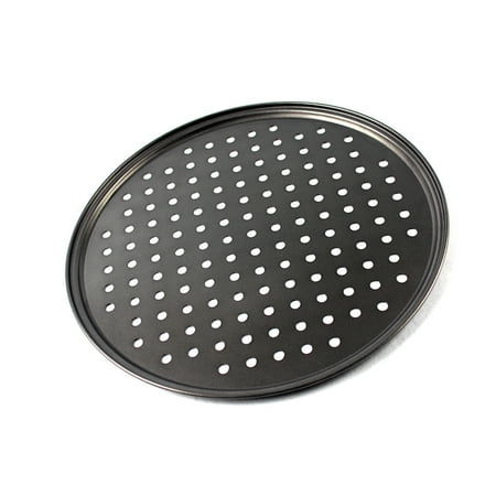 

Pizza Crisper Net Cold-rolled Sheet Baking Accessories Non-stick Round Shape Pan Tray Perforated Dish Dining Supply Bakeware