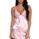 thumbnail image 2 of Ropa de dormir de encaje Lencería de mujer Conjunto de ropa interior de camisón con correa para niña, Rosa, S Speravity XX000068-05, 2 of 7